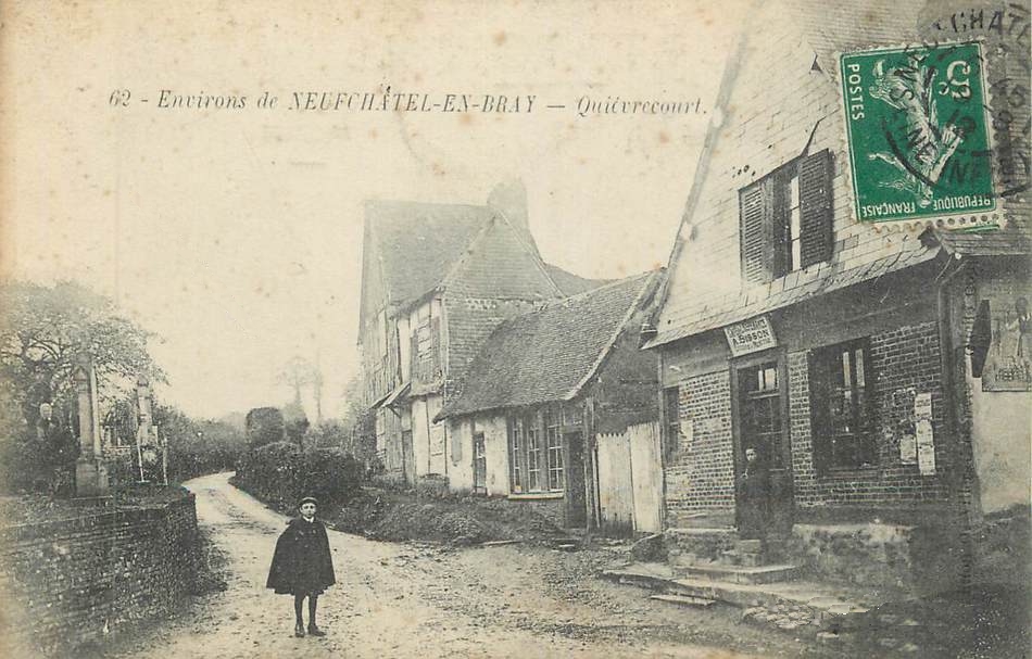 Quièvrecourt (76270), Seine-Maritime — la boucherie Le Bœuf Tricolore de Quièvrecourt